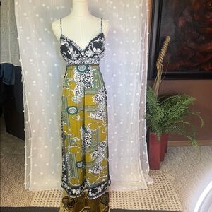 Elegant Multicolor Maxi Dress